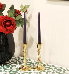 Portavelas cónico de Metal pulido dorado más vendido para decoración de restaurante en casa para vajilla decorativa de Pascua - Product Image 2