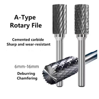 10 pièces carbure de tungstène ensemble de fraises rotatives 6MM tige meuleuse fraisage outils de sculpture pour métal ébavurage coupe polissage