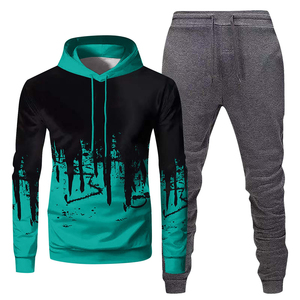 Customized Unisex Casual Winter Hooded <b>Plus</b> <b>Size</b> Breathable Tracksuit Gym Training Sportswear 2 Piece <b>Set</b> Regular <b>Joggers</b> Suits - Product Image 4