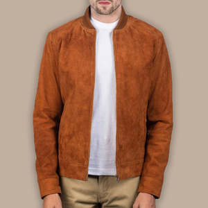 Veste en cuir de haute qualité pour hommes Top Design 100% avec doublure en couette col montant manches complètes-personnalisable pour la saison d'hiver - Product Image 1