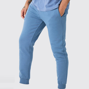 Wholesale <b>Men's</b> <b>Slim</b> <b>Fitted</b> Sweatpants Streetwear Fleece Material Heavyweight <b>Joggers</b> Hot Selling Plain Breathable Design - Product Image 5