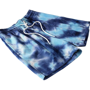 Pantalones cortos de poliéster para hombre, pantalones cortos teñidos con logotipo personalizado, venta al por mayor, pantalones cortos teñidos con bolsillos, alta calidad, OEM, personalizados - Product Image 6