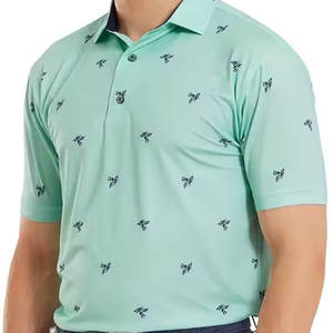 Algodón de alta calidad para hombres, camisetas Polo, diseño de cuello redondo transpirable con patrón sólido, tela de lona de 240 gramos para el verano - Product Image 6