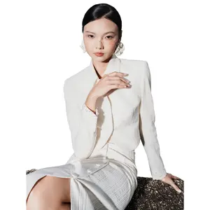 여성 스커트 세트 탑 초이스 백 슬릿 Lissa Midi 스커트 여성 패션 의류 면 직물 화이트 원래 제조 업체