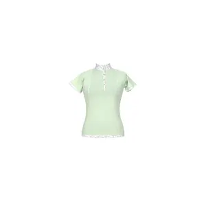 Wholesale T-Shirt with Light Green Colored Polyester Material Made Horse Racing T-Shirt For Sale By Exporters