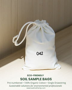 Bolsa de Muestra de Suelo de Algodón Prenumerada con Cordón, 12x16 Pulgadas - Product Image 6