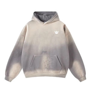 Fabricants de vêtements Streetwear Broderie personnalisée Vintage Acid Wash French Terry Distressed Rhinestone Acid Wash - Product Image 3