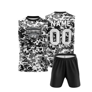 Vêtements de compression en gros de qualité supérieure 7 sur 7 uniformes de football entièrement 100% polyester sublimé imprimé uniformes OEM 7v7 - Product Image 1