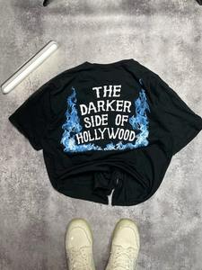 Camisetas gráficas personalizadas, camisetas impresas para hombres, serigrafía, camiseta vintage desgastada con lavado ácido, camisetas de gran tamaño para hombres - Product Image 5