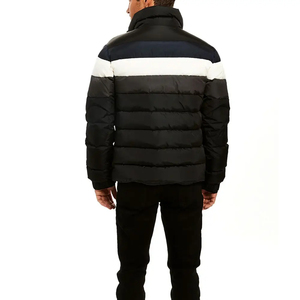 Chaqueta acolchada de lona con capucha impresa OEM personalizada para hombre con logotipo personalizado, diseño informal de invierno, bolsillos multicolores - Product Image 5
