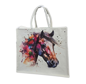 <b>animal</b> Pattern Tote <b>Canvas</b> Personalized Vintage Women's Shoulder Bag Reusable Travel Shopping Bag Customizable - Product Image 3