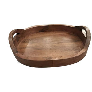 Plateau en bois de grande taille composé de plateaux de service à café en bois massif provenant de fabricants et de fournisseurs - Product Image 1