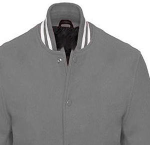 Chaqueta universitaria de tendencia industrial OEM para hombre, chaquetas de bombardero de cuero con logotipo personalizado Vintage para hombre, envío DDP - Product Image 2