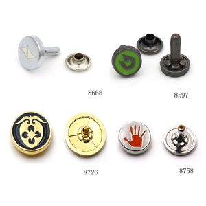 Phụ Kiện May Mặc Đinh Tán Đinh Tán Tùy Chỉnh Khắc Logo Kim Loại Sao Đinh Tán Cho Quần Áo - Product Image 6