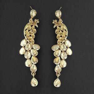 Kriaa Boucles d'oreilles pendantes en pierre de cristal brun 1315613 Catégorie de produits Bijoux en cristal - Product Image 1
