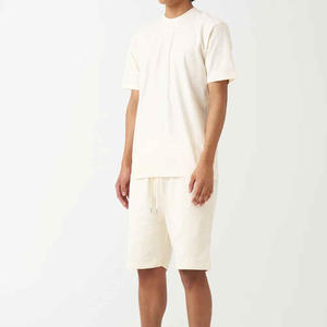 Conjunto de Camiseta y Pantalones Cortos Deportivos para Hombre, Transpirable, Resistente, de Verano, en Algodón Tejido, con Estampado Personalizado - Product Image 2