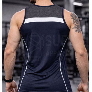 Compression Fit Breathable Knitted Casual Athletic Men Gym <b>Vest</b> for Muscle <b>Support</b> and Enhanced Blood Flow During Workouts - Product Image 5