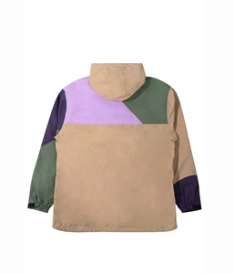 Prince Industry personnalisé de haute qualité nouveau style pull couleur bloc coupe-vent veste à capuche coupe-vent pour hommes - Product Image 2