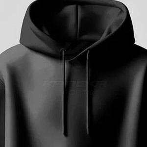 Sweat-shirts surdimensionnés unis 100 % coton écologique, coupe classique, pull décontracté, style urbain hiver, toucher doux et confortable - Product Image 2