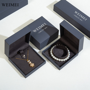 Weimei Luxe Kunstleer Papier Multi-Color Sieraden Doos Voor Ring Ketting Armband Custom Sieraden Dozen Met Logo Verpakking - Product Image 5