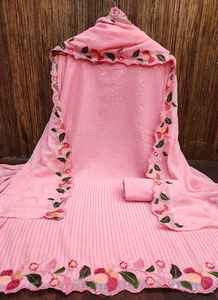 Conjunto de rayón indio hecho a mano Plazo Kurti Kurtis largo pakistaní para mujer en ropa étnica india para mujer - Product Image 3