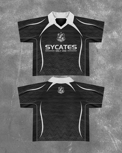 T-shirt en maille surdimensionné personnalisé pour homme, streetwear urbain, maillot de football universitaire sublimé - Product Image 1