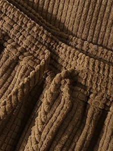 Summer Men Short Sleeve Shirts Shorts Fashion Corduroy Casual Oversized Mens Solid Color Two Pieces Shorts <b>Sets</b> - Product Image 6