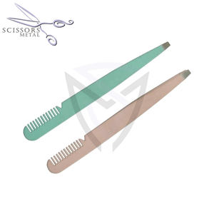 Factory Direct Sale Women Makeup Beauty Tools Eyelash Extension Clip Eyebrow <b>Tweezers</b> from scissors metal - Product Image 6