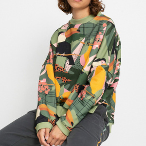 Sweat-shirt à manches longues personnalisé pour femmes Sweatshirts lourds 100% pulls en coton de haute qualité prix d'usine Sweat-shirt - Product Image 2