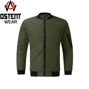 Vente en gros sur mesure Veste pour homme qualité supérieure Veste coupe-vent décontractée hiver à manches longues Manteau bombardier avec logo personnalisé - Product Image 6