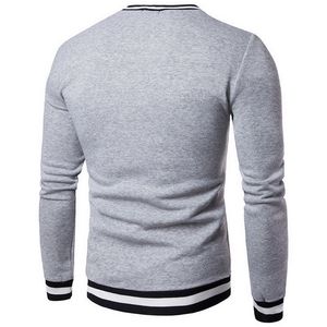 Camisas de invierno de todos los colores Tallas grandes Sudaderas con cuello levantado Recién llegado-Patrón sólido en camisas de material de poliéster/algodón - Product Image 6