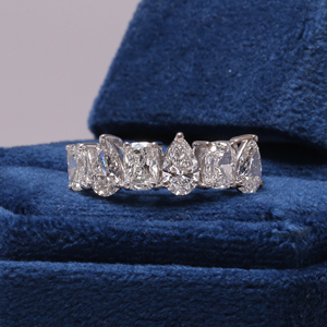 Perfect Lab Grown poire coussin coupe diamant bague de fiançailles en argent Sterling IGI certificat luxueux broche réglage cadeau à la mode - Product Image 1