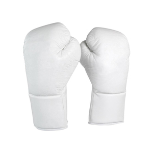 ถุงมือชกมวยหนัง10ออนซ์สำหรับผู้ใหญ่อุปกรณ์ศิลปะการต่อสู้แบบมืออาชีพมีเชือกผูก - Product Image 6