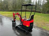 LIVRAISON GRATUITE VICSEC VC13 MINI EXCAVATRICE HYDRAULIQUE 13HP LAME DE REMPLISSAGE ARRIÈRE BUCKET AVEC DENTS Pouce manuel EPA CE Hydraulique auxiliaire