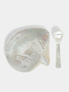 Plat de service et assiette en nacre de haute qualité, biodégradable, écologique, décoration côtière, vaisselle de luxe pour restaurant - Product Image 3