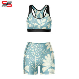 Female Yoga Set Fitness Sexy Female Sports <b>Bra</b> Short Set Female Fitness Clothing Wholesale - Product Image 4