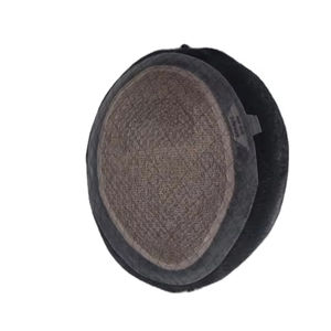 Perruque toupet Miraje Model Taz BD en cheveux humains Remy indiens avec une densité de 100%, vague profonde naturelle et vague corporelle, base en dentelle PU - Product Image 3