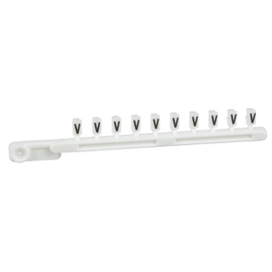 Per morsettiera SCHNEIDER ELECTRIC Linergy TR Marker Clip-In, striscia simbolica a V con 10 terminali - Product Image 1