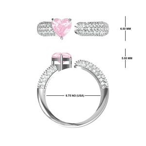 แหวนเพชรสำหรับผู้หญิงที่มีจรรยาบรรณมีสไตล์จรรยาบรรณในห้องปฏิบัติการที่สวยงามและจรรยาบรรณ10K/14K/18K - Product Image 2