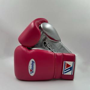 Gants de boxe de qualité supérieure, respirants, personnalisables, avec fermeture à lacets au poignet, en cuir véritable, pour les arts martiaux - Product Image 1
