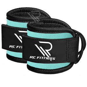 Custom Logo Gym Accessories Adjustable Kickbacks <b>Ankle</b> Cuff Glute Workouts Neoprene Padded <b>Ankle</b> Straps for Cable Machine - Product Image 6