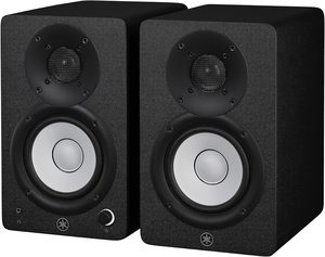 Moniteurs de <span class=keywords><strong>studio</strong></span> <span class=keywords><strong>Yamaha</strong></span> HS4 de qualité supérieure, neufs, en noir, paire (HS4 B), prêts à être expédiés - Product Image 1