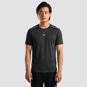 เสื้อยืดเฮฟวี่เวท 21 ตัว ผ้าถักสีดำ พิมพ์ลายสกรีน สไตล์เพอร์ฟอร์แมนซ์ สำหรับออกกำลังกาย ลายกราฟิก - Product Image 1