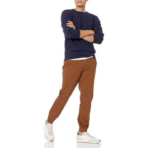 Venta al por mayor de alta calidad de etiqueta personalizada 100% algodón recto hombres pantalones de chándal Joggers personalizables OEM High-Street pantalones de los hombres - Product Image 4