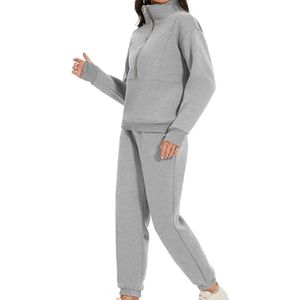 Survêtements pour femmes sur mesure en gros, coupe ajustée, respirants, légers, en polyester/coton, tendance, décontractés, de haute qualité pour l'extérieur - Product Image 4