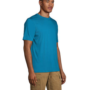 Tissu de qualité de marque 100% polyester matériel t-shirt pour hommes vente 100% coton hommes demi manches t-shirt impression personnalisée - Product Image 4