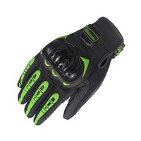 Guantes de moto de carreras de jengibre completos con logotipo personalizado equipo de moto Motocross de invierno con función de pantalla táctil hecho de cuero