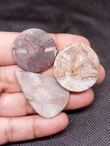 Excelente calidad UDGEMS encaje natural ágata cabujón negro tamaño mixto piedras preciosas sueltas para la fabricación de joyas o meditación - Product Image 3