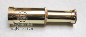 Telescopio de latón Vintage, catalejo náutico de mano, estilo moderno, antiguo, marítimo, coleccionable, Monocular, técnica pulida - Product Image 3