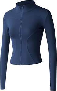 Vêtements de sport personnalisés 2026 pour femmes, veste zippée respirante et pantalon de yoga, vêtements de sport de grande taille pour la salle de sport - Product Image 4